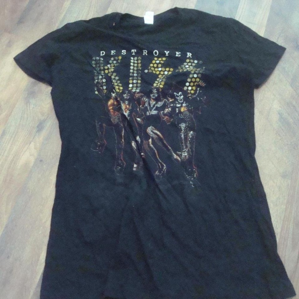 KISS DESTROYERS XXL 2XL 2008 WOMENS VINTAGE SHIRT 00S Y2K G7
